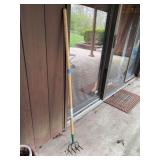 Long-Handled Garden Cultivator with Four-Tine Head