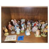 Collection of John Beswick Beatrix Potter Porcelain Figurines