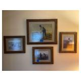 Collection of Four Framed Jean-Francois Millet Art Prints