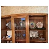 Assorted Glassware, Ceramic Tableware, and Pewter Tray Collection