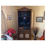Entertainment Cabinet with Sony Television and Audio Components