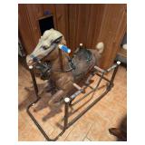 Molded Plastic Spring-Mounted Rocking Horse
