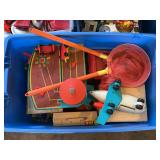 Assorted Plastic Toy Playset Collection with Airplane and Accessories