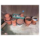 Assorted Collection of Terracotta and Plastic Garden Planters