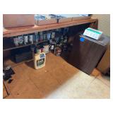 Kenmore Compact Refrigerator and Assorted Paint Supplies