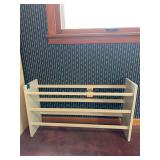White Wooden Shoe Rack