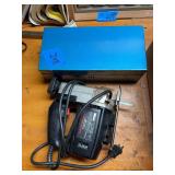 Sears Craftsman Auto Scroller Saw and Metal Lockbox with Assorted Contents