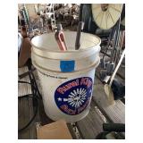 Assorted Hand Tools in Rural King Bucket