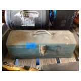 Metal Tool Box with Assorted Hardware and Components