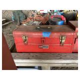 Waterloo Industries Metal Toolbox with Assorted Hand Tools