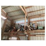 Contents of Upper Shelves Bring Help & Ladder