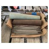Assorted Welding Rods and Abrasive Material