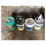 Partial buckets of Eng oil,