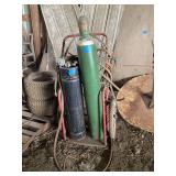 Welding Gas Cylinder Cart with Oxygen Tank and Hoses