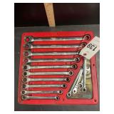 Matco Tools Metric Ratcheting Wrench Set with Tray
