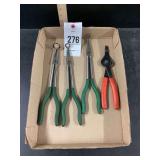 Assorted Snap Ring and Hose Grip Pliers Set