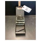 Fractional Drill Bit Set in Metal Index Case