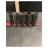 Matco Tools Bolt Extractor Socket Set 1/2” Dr. on Rail