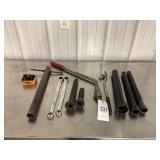 Automotive Specialty Tool Assortment with Matco Wrenches and Branick Adapters