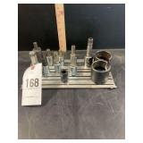 Assorted Hex and Spline Bit Socket Set 1/2” Dr. with Metal Storage Tray