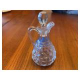 Pressed Glass Cruet with Stopper