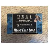 Federal Heavy Field Load 12 Gauge 25-Count Shot Shells