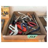 Box Lot of Assorted Hand Tools