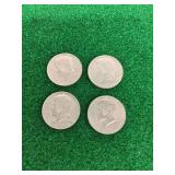 (4) 1974 Kennedy Half Dollar