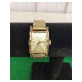 Bulova Rectangular Wristwatch with Expansion Band