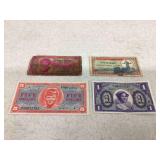 4 Military Payment Certificates: Series 541, 611, 681