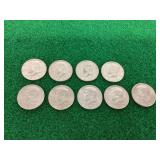 (9) Kennedy Half Dollar (5) 1976-D, (4) 1972-D