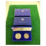2-Coin 1986 Statue of Liberty Commemorative Proof Set, San Francisco Mint