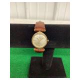 Hamilton Electric Wristwatch with Brown Leather Strap