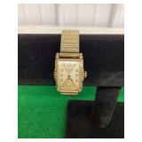 Bulova Rectangular Wristwatch with Expansion Band