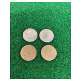 4 Coin Lot: 1979 Susan B. Anthony, 2000 Sacagawea, and 2007 George Washington Dollars