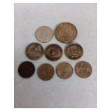 6 Mixed Commemorative Coins and Tokens, 2000, Various Denominations