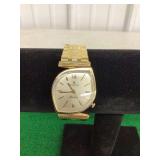 Hamilton Electric Wristwatch, Gold Tone Case, Stainless Steel Expansion Band