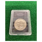 1974 Eisenhower Dollar Brilliant Uncirculated Slabbed Coin