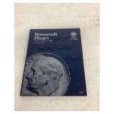 Lot of 62 Roosevelt Dimes 1965-1987 P and D Mint Marks in Whitman Folder