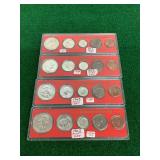 Lot of 20 1963 United States Coins in Whitman Holders