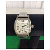 Elgin Octagonal Case Wristwatch with Sub-Second Dial