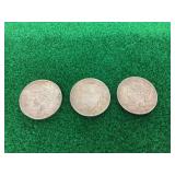 U.S. Peace Dollar (1) 1922, (1) 1923, (1) 1934