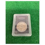 1973 Eisenhower Dollar, D Mint Mark, Slabbed