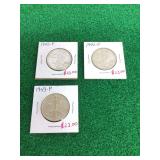 Walking Liberty Half Dollar (2) 1942-P & (1) 1943-P