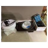 Toastmaster Electric Griddle with Assorted Glassware and Dinnerware