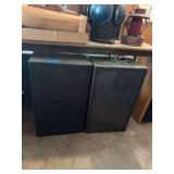 Pair of Floor Standing Audio Speakers