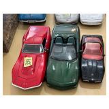 Collection of Three 1:18 Scale Chevrolet Corvette Diecast Model Cars