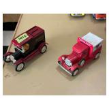 Two Diecast Metal Vehicle Banks: Ford Signature Edition and Honest Charley Speed Shop