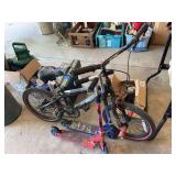 Kent Freestyle Bicycle and Two Character Scooters