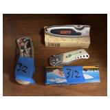 Collection of Three Branded Folding Pocket Knives
